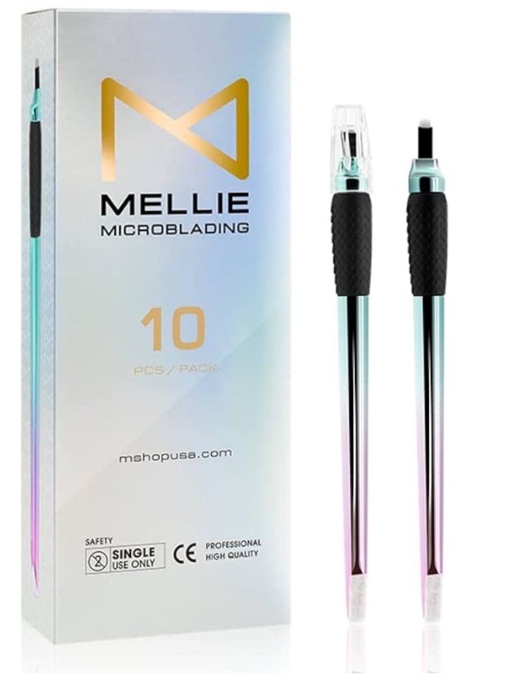 Mellie Microblading Pens - 10 Pack Signature Pink Metallic